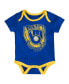 ფოტო #3 პროდუქტის Unisex Newborn Infant Royal and Gold and Cream Milwaukee Brewers Three-Pack Number One Bodysuit