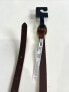 Фото #6 товара Levi’s Women’s Belt Brown Leather Mini Western Size M Brass New