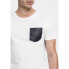 ფოტო #1 პროდუქტის URBAN CLASSICS T-Shirt Leather Imitation Pocket