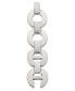 Women's Silver-Tone Stainless Steel Open Link Bracelet Compatible with 42/44/45/Ultra/Ultra 2 Apple Watch