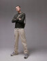 ARKET knitted crew neck jumper in light khaki