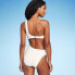 Women's One Shoulder Bow Cut Out One Piece Swimsuit - Shade & Shore Off-White L
