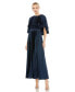 Фото #1 товара Women's Pleated Caplet T-Length Gown Dress