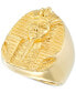 ფოტო #1 პროდუქტის Men's Pharaoh Ring in Yellow Ion-Plated Stainless Steel