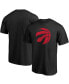 Men's Black Toronto Raptors Primary Team Logo T-shirt Черный, L - фото #1