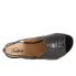 Фото #8 товара Trotters Nina T2225-001 Womens Black Leather Slip On Heeled Sandals Shoes