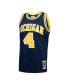 ფოტო #2 პროდუქტის Men's Chris Webber Navy Michigan Wolverines Player Swingman Jersey