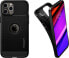 Фото #9 товара Чехол для смартфона Spigen Rugged Armor для iPhone 12/12 Pro 6.1 Черный матовый универсальный