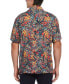 ფოტო #2 პროდუქტის Men's Short Sleeve Button-Front Tropical Camp Shirt