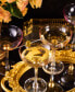 Фото #4 товара Pallo Tinted Glass Crystal Champagne Saucer, 9 oz Set of 4