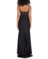 Фото #6 товара Juniors' Strappy Sequinned-Lace Illusion-Corset Maxi Dress