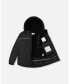 ფოტო #2 პროდუქტის Toddler Boys Two Piece Snowsuit Black And Spice - Toddler|Child