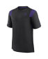 Men's Black Minnesota Vikings Sideline Tonal Logo Performance Player T-Shirt black, purple, L - фото #3