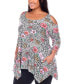 ფოტო #4 პროდუქტის Plus Size Antonia Cold Shoulder Tunic Top