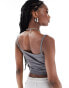 COLLUSION v-neck cami in grey grau, 32 - фото #3