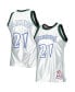 Men's Kevin Garnett Platinum Minnesota Timberwolves 1997-98 Hardwood Classics 75th Anniversary Swingman Jersey