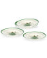 Christmas Tree Rim Soup Bowls, Set of 4