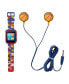 Kid's Navy Sports Silicone Strap Touchscreen Smart Watch 42mm with Earbuds Gift Set