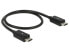 Delock 83570 - 0.3 m - USB B - USB B - USB 2.0 - Male/Male - Black