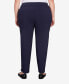 Фото #2 товара Plus Size Tech Stretch Full Length Pant with Elastic Waistband