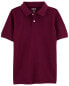 Фото #2 товара Kid Burgundy Piqué Polo Shirt 8