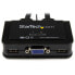 StarTech.com 2 Port USB VGA Cable KVM Switch - USB Powered with Remote Switch - 2048 x 1536 pixels - Black