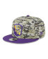 Фото #3 товара Men's Camo, Purple Minnesota Vikings 2023 Salute To Service 9FIFTY Snapback Hat
