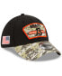 Фото #1 товара Men's Black-Camouflage Chicago Bears 2021 Salute To Service B 39THIRTY Flex Hat