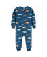 ფოტო #5 პროდუქტის Toddler Boys' Footless Fleece Pajamas, 3-Pack