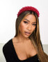 Фото #1 товара Easilocks ASOS Exclusive Oversized Pearl Headband - Red