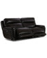 Фото #1 товара CLOSEOUT! Summerbridge 84" 2-Pc. Leather Sectional Sofa with 2 Power Reclining Chairs, Power Headrests and USB Power Outlet