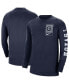 Фото #1 товара Men's Navy Georgetown Hoyas Seasonal Max90 2-Hit Long Sleeve T-shirt