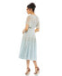 Women's Flounce Sleeve Tea Length Dress