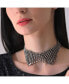 SOHI women's Silver Metallic Wave Necklace Серебристый - фото #2