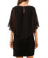 Women's Rhinestone-Trim Capelet Dress