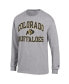 Men's Heather Gray Colorado Buffaloes High Motor Long Sleeve T-shirt 2XL - фото #3