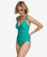 Фото #1 товара Twist-Front Tummy-Control One-Piece Swimsuit, Created for Macy's