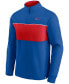 Men's Royal and Red Buffalo Bills Block Party Quarter-Zip Jacket