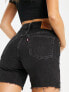 Levi's 501 mid thigh shorts in black