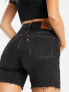 Levi's 501 mid thigh shorts in black Lunar Black, W27 - фото #5