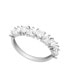 Фото #1 товара Gold Plated Clear Cubic Zirconia Heart Row Band Ring