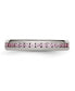 ფოტო #2 პროდუქტის Stainless Steel Polished 4mm October Pink CZ Ring