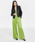 ფოტო #1 პროდუქტის Women's Satin High-Rise Pull-On Pants, Created for Macy's
