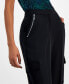 Фото #4 товара Women's High-Rise Cargo-Pocket Pants, Created for Macy's