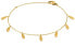 Stylish gold-plated bracelet with droplets VSB0152G