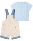 Baby Boys Gingham Shortall and T-shirt Set