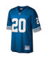 Фото #3 товара Men's Barry Sanders Blue Detroit Lions Big and Tall 1996 Retired Player Replica Jersey