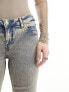 Фото #4 товара Monki Katsumi low rise flared leg jeans in beige tint