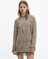 Women's Decorative Ripped Long Sweater