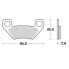 Фото #1 товара MOTO-MASTER Arctic Cat/Kymco/Polaris 097211 Sintered Brake Pads